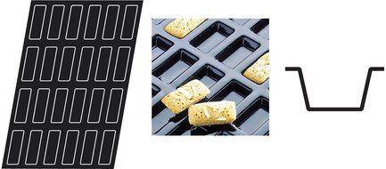 Flexipan 336310 Mini Financiers Nonstick Sheet Mold N2