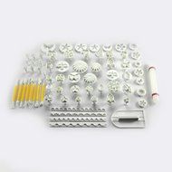 TANGCHU Fondant Plunger Cutters Mold 21 Sets 68 Pcs Cake Decration Tool Set Cake Smoother Fondant Embosser Rolling...