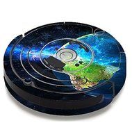 Skin Decal Vinyl Wrap For IRobot Roomba 650 655 Vacuum / 3d Earth