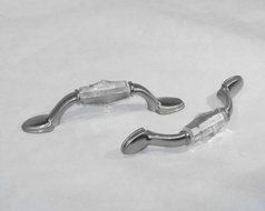 Threshold Pull - 2-Pack - Stain Nickel Finish and Clear Acrylic