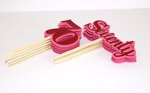 All About Details Red Seventy Cupcake Toppers, Set of 12