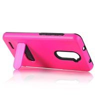 ZTE ZMAX Pro Case, ZTE Carry Z981 Case, MCUK [Brushed Metal Texture] Dual Layer Hybrid Defender Shockproof Rubber... N22