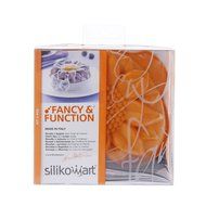 Silikomart Silicone Fancy and Function Bakeware Collection Small Cake Pans, Rose, Set of 2
