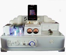 The Time Traveler's Amp PURE. Model Bluetooth Vacuum Tube Hybrid Stereo Compact Amplifier N6