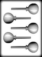 2 1/4&quot; balloon sucker Hard Candy Mold: 3 Count