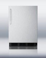 Summit 5.5 Cu. Ft. Refrigerator w/ Diamond Plate Door