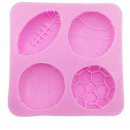 Funshowcase 4 Cavities Balls Cake Decorating Silicone Mold