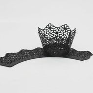 25 PCS Cake cups,Morecome Lace Laser Cut Cupcake Wrapper Liner Baking Cup Muffin (Purple) N6