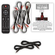Theater Solutions TS521 Home Theater 5.1 Speaker System Powered and 2 Extension Cables N2