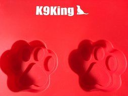 K9King Dog Treat Cake Pans, Silicone Paw Mold, 12" L x 10" W N2