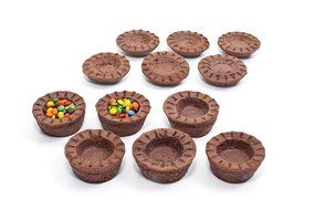 Mrs. Fields Bakeware Bake N Stuff Cupcake Pan Makes 6 Candy Filled Cupcakes, Black N9
