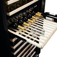 NewAir AWR-1600DB Premier Gold Series 160 Bottle Built-In WIne Cooler, StaInless Steel/Black N6