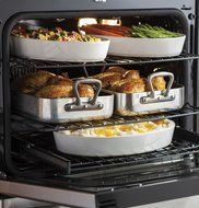 GE Profile Series 30" Free-standing Gas Convection Range With WARMI... N3