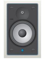 8" Rectangular In-wall Speaker