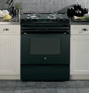 GE JS250DFBB 30" Black Electric Slide-In Coil Range N7