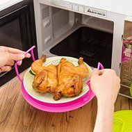 Bluelover Multifunction Microwave Oven Steam Rack Double Layer Insulating Plate N4