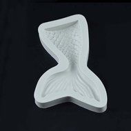Zeroyoyo Fondant Cake Silicone Cupcake Mould Baking Tools Chocolate Halloween Fish Tail Shaped (S) N2
