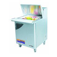 Turbo Air - Super Deluxe Mega Top 12 Pan 2 Door Stainless Refrigerated Sandwich/Salad Prep Table