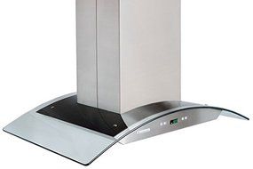 XtremeAir PX01-I30 Island Mount Range Hood with 900 CFM Baffle Filters/Grease Drain Tunnel, 30" N5