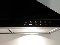 Range Hood Wall Mounted Black 36" CH-105-CS-BLK NT AIR. Made in Italy. N2