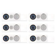 Blue Octave RLCR6 In Wall 6.5" Dual Woofer 3 Way Speakers 1680 Watts New 6 Speaker Set RLCR6-6S