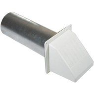 4" White Wide Mouth Hood