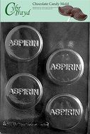 Cybrtrayd M018 Aspirin Chocolate Candy Mold with Exclusive Cybrtrayd Copyrighted Chocolate Molding Instructions