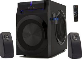 Sykik Power SPP0298BT, Bluetooth Powerful 210W RMS, with 8" Active subwoofer , 2x 8" passive, Remote control,...