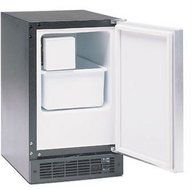 Marvel 15iM-BS-F-L Indoor Compact Crescent Ice Machine, Left Hinge, 15-Inch, Stainless Steel