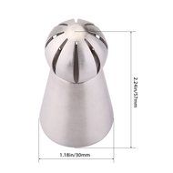 UTEN 12pcs Stainless Steel Russian Piping Nozzles Set DIY Pastry Icing Cake Decorating Tool (silver) N4