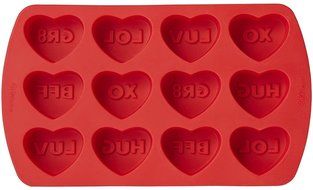 Wilton 12 Cavity Words Can Express Heart Silicone Mold N3