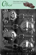 Cybrtrayd C448 Cute Reindeer Lolly Life of the Party Chocolate Candy Mold with Exclusive Cybrtrayd Copyrighted...