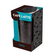 The Asobu Caf&eacute; Latte Stainless Steel Coffee Take to Go Tumbler 16 ounce (Black) N4