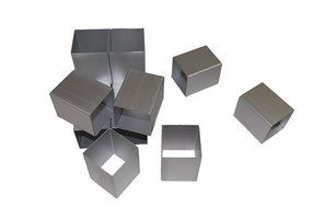 Alphabet Cake Pan Aluminum Alloy Alphabet Letters Number Cake Jello Tin Pan Fondant Mold with 12pcs Square Blocks... N4