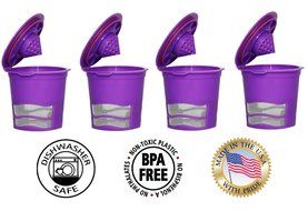 Fill N Save 4 Pack Reusable K-Cups for Keurig 2.0 &amp; Backward Compatible With Original Keurig 1.0 Models. Works... N2