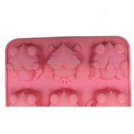 Wocuz Silicone Soap Mold Chocolate Icecream Mold Baking Pan - Rabbit Elephant Frog Cat Bear Shape