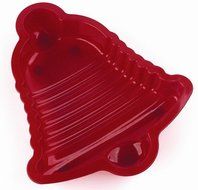 SiliconeZone Bell Cake Pan, Red