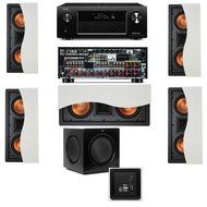 Klipsch R-5502-W II(5) In-Wall Speaker 5.1-SW-310 Denon AVR-X4000