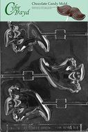 Cybrtrayd H102 Halloween Chocolate Candy Mold, Happy Ghost Lolly