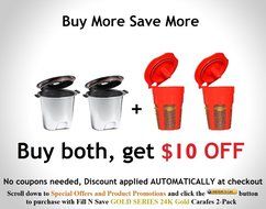 Fill N Save ELITE SERIES Stainless Steel Reusable K Cup. Built to Outlast Your Keurig Machine! For Original Keurig... N7