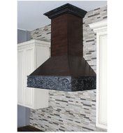 Z Line 373AW-36 1200 CFM Wooden Wall Mount Range Hood, 36", Antigua/Walnut N2