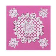 Rosie Cupcake 3D Silicone Lace Mat by Claire Bowman N3