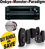 Onkyo TX-NR747 7.2-Channel Network A/V Receiver + Paradigm Cinema 100 CT Bundle