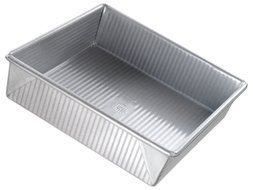 USA Pan Bakeware Aluminized Steel Square Cake Pan, 9-Inch