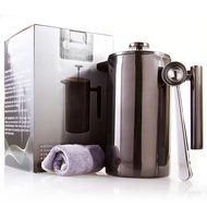 Best French Press Coffee Maker. Durable, No Plastic or Glass. 34oz Pot With Bonus Scoop and Cloth. Insulated Double... N15