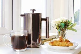 Best French Press Coffee Maker. Durable, No Plastic or Glass. 34oz Pot With Bonus Scoop and Cloth. Insulated Double... N17