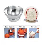 Pack of 4Pc DIY Non-toxic Aluminum Alloy Cake Tin Hemisphere Pan Decoration Pan Molds