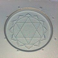 Flexible Resin Mold Heart Chakra 2" x 1/4" Deep N2