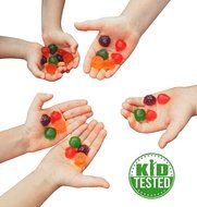 DIY Fruit Snacks Kit - 4 Premium Quality Silicone Molds (160 Gummies) + 4 Trays (Compatible with all Gummy Bear...