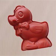 Y&amp;XL&amp;H Lovely Cartoon Duck Shape Cake Baking Moulds, Silicone Material, Random Color N2
